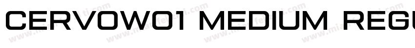 CervoW01 Medium Regular字体转换